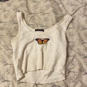white butterfly top